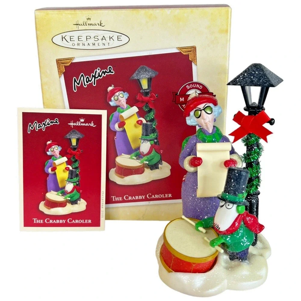 Maxine‎ The Crabby Caroler Hallmark Keepsake Ornament 2005 Sound & Light Magic